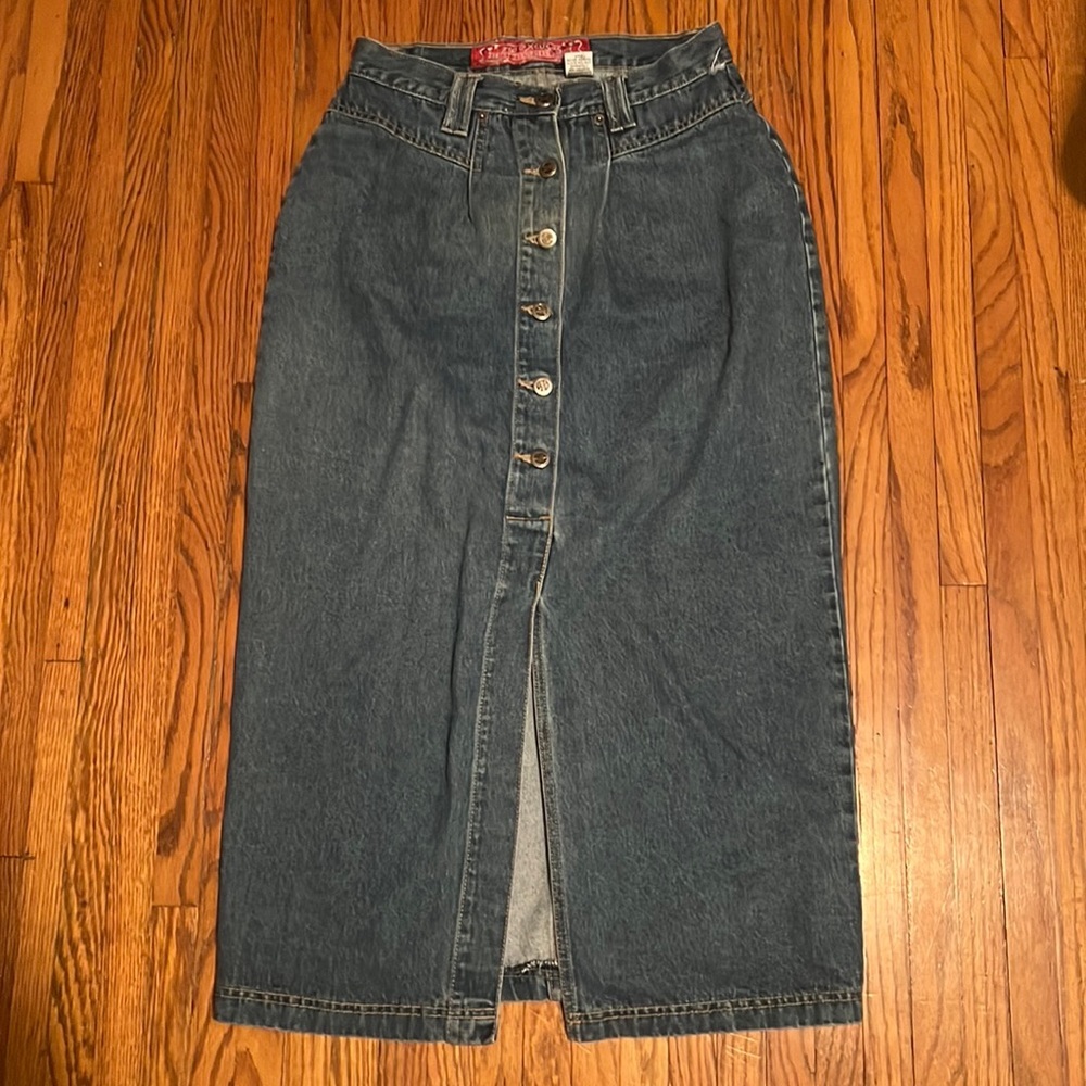 No Excuses Jean Skirt